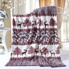 Microplush Printed Fuzzy Plaids Bedspreads